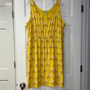Old Navy Yellow Summer Dress Size XL